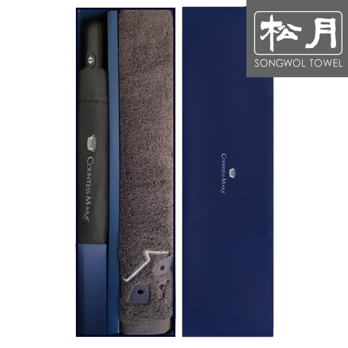 송월 CM 3단 완자무지63 우산1p+빼꼼70 타올 170g 1p