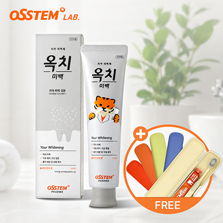 오스템 옥치 대용량 미백 치약(휴대용 불소치약칫솔세트