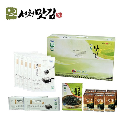 [서천맛김] 무가미해초김 10g*10봉+식탁김 13g*6봉 +반장김 10