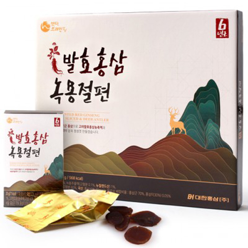 [대한홍삼] 발효홍삼 녹용절편 20g x 8개입
