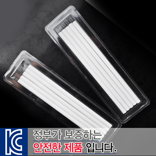 투명사각 백색원형미두연필5p