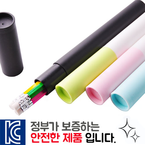 육각지우개연필 3p 바닐라원통세트