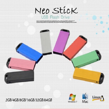 네오 메탈 스틱 USB 4GB~64GB 레이저인쇄 포장 무료