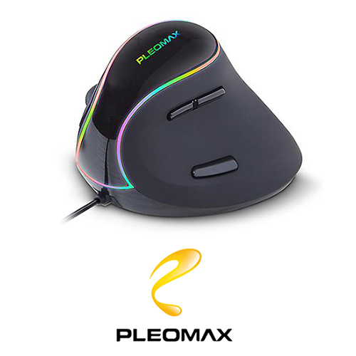 PLEOMAX 플레오맥스 MO-ER600 RGB 유선 버티컬 마우스