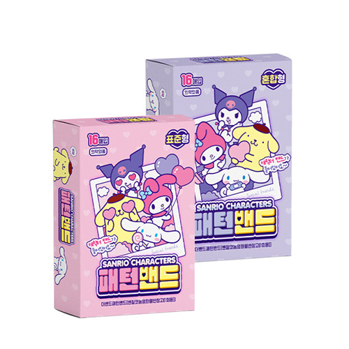 산리오 캐릭터즈 패턴밴드 16매입