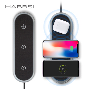 [HABBSI]트리플 고속무선충전 패드(36W) YMQ15T