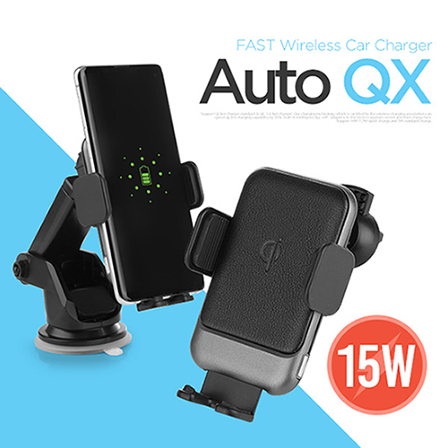 ALIO 오토QX 차량용 15W 무선고속충전기 (Qi인