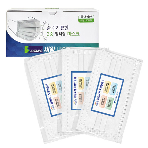 나이스 3중필터 마스크 1P
