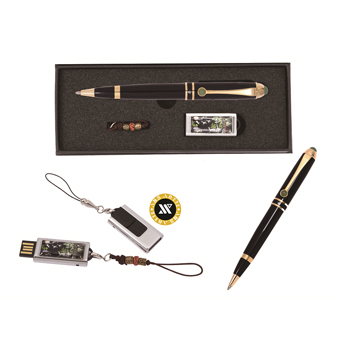 청옥볼펜+가띠메탈자개USB (8GB~64GB)