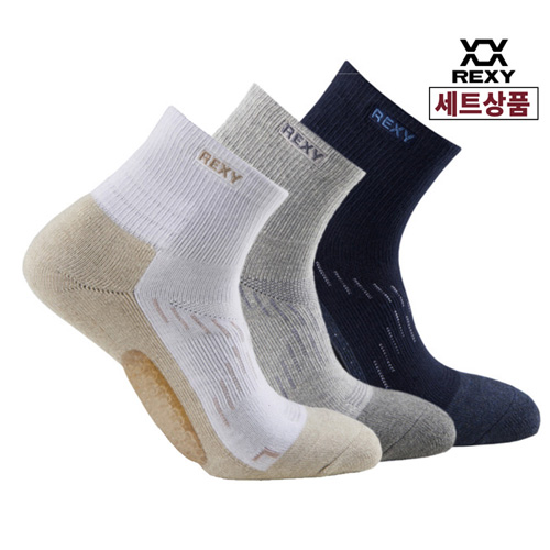 렉시 볼트론 밸런스 미드 3족세트 (특허받은 기능성 골프 양말)