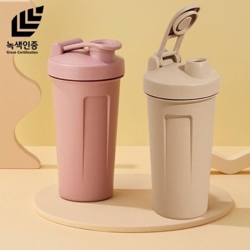 (국산) 숨텀블러 쉐이커 스포츠 나무소재 녹색인증 탄소