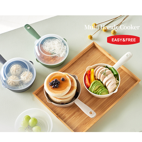 이지앤프리 핸디쿠커5호 전자렌지용 돔뚜껑 찜용기 4P세트