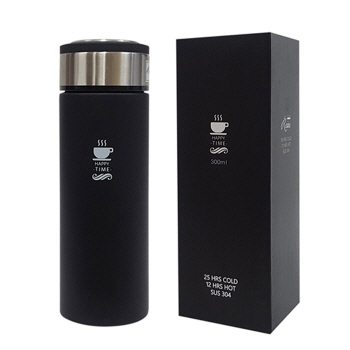 해피타임 녹차망 보온보냉 슬림텀블러 300ml