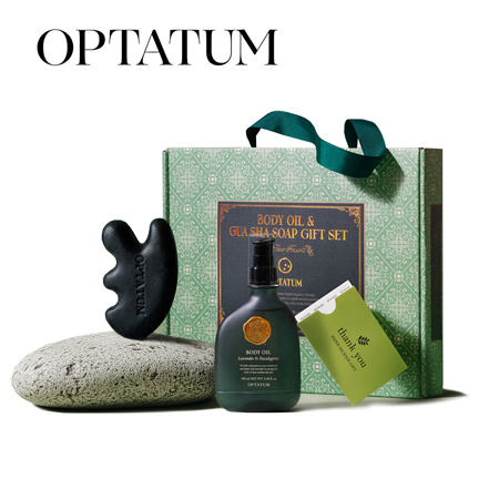옵타움 OPTATUM 릴렉싱 바디오일&괄사비누 선물세트