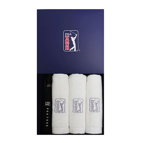 PGA 3단7K 완전자동 무지+170g면사타올3P 세트 (미니)