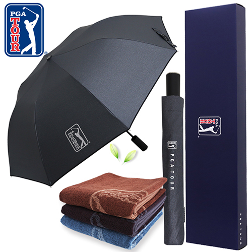 PGA 2단자동 블랙메탈+170g죽사타올 세트