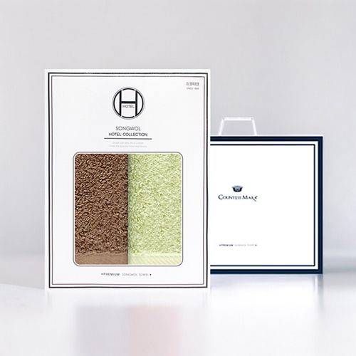 [송월타올] 호텔수건 160g 40수 2p 선물세트(쇼핑백) 기념수건 답