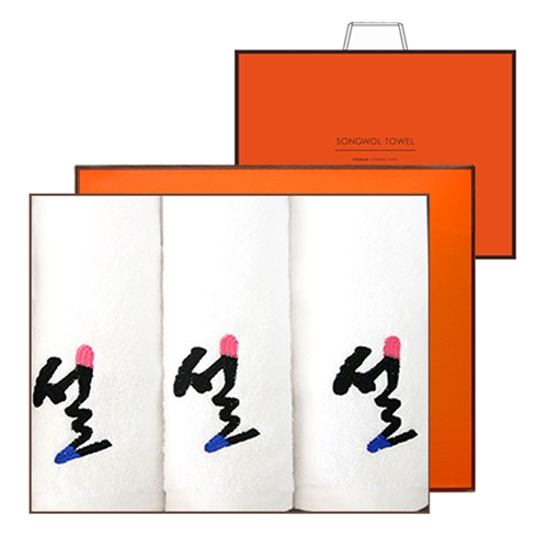 설자수 타월 120g 3매 선물세트