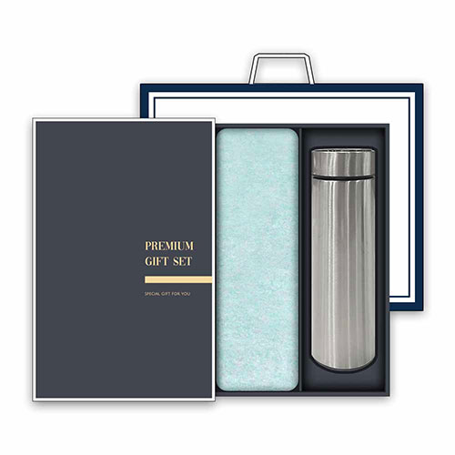 송월 프리미엄 텀블러세트 (라이트무지 1매 + 스마트텀블러 500ml 1