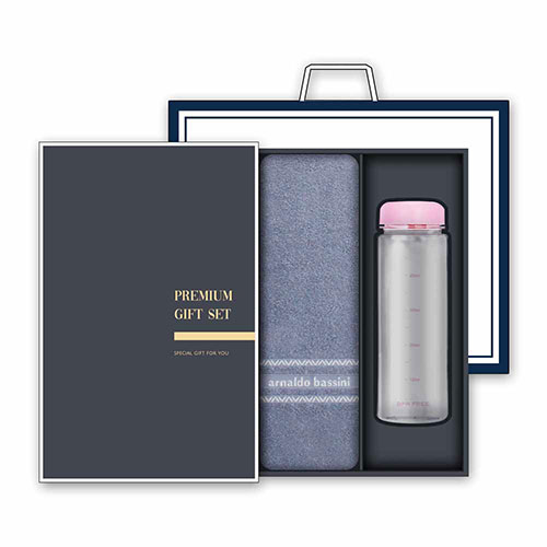 송월 프리미엄 선물세트 AB인디40 1매 + 마이보틀 500ml 1개 세