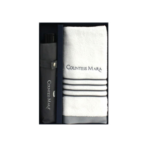 송월 콤보세트 CM 3단 폰지우산 1P + CM포라인40 150g 타올 