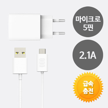 5핀 분리형급속충전기 5V 2.1A , 9V 1.67A