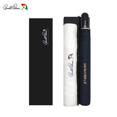 아놀드파마 2단 폰지모리스 엠보우산+체인타올 150g 세트