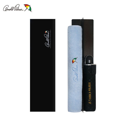 아놀드파마 3단 폰지모리스 엠보우산+로고쟈가드타올 130g 세트