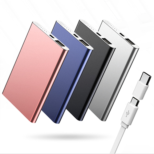 메탈 보조배터리 5핀/C타입젠더 4,000mAh