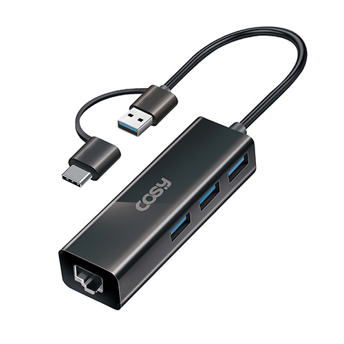 코시 비니 듀얼커넥터(C타입/USB-A) 기가랜 아답터