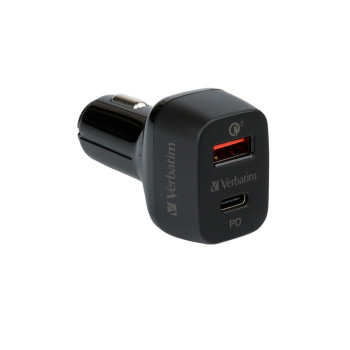 버바팀 QC3.0 PD 42w 2포트 차량용충전기 블랙