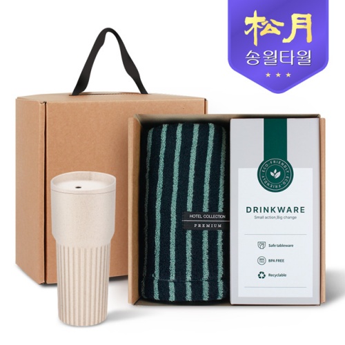 송월타올 리빙 기프트세트 8. 호텔컬렉션 스트라이프44