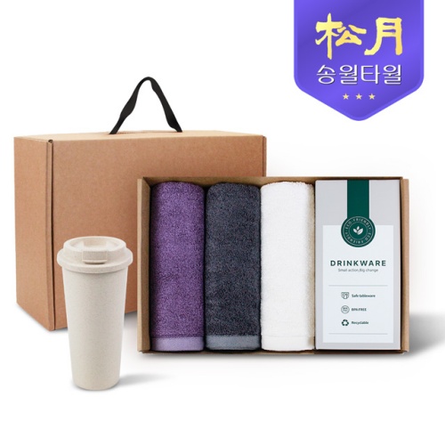 송월타올 리빙 기프트세트 3. 프리미엄뱀부180g X