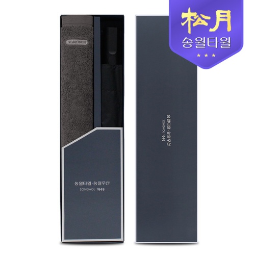 송월 40수 포인트40 타올 200g + 2단 완벽 무지58 우산 2P 