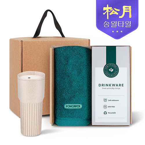 송월타올 리빙 기프트세트 21. 40수 포인트 타올200g X 1P + 