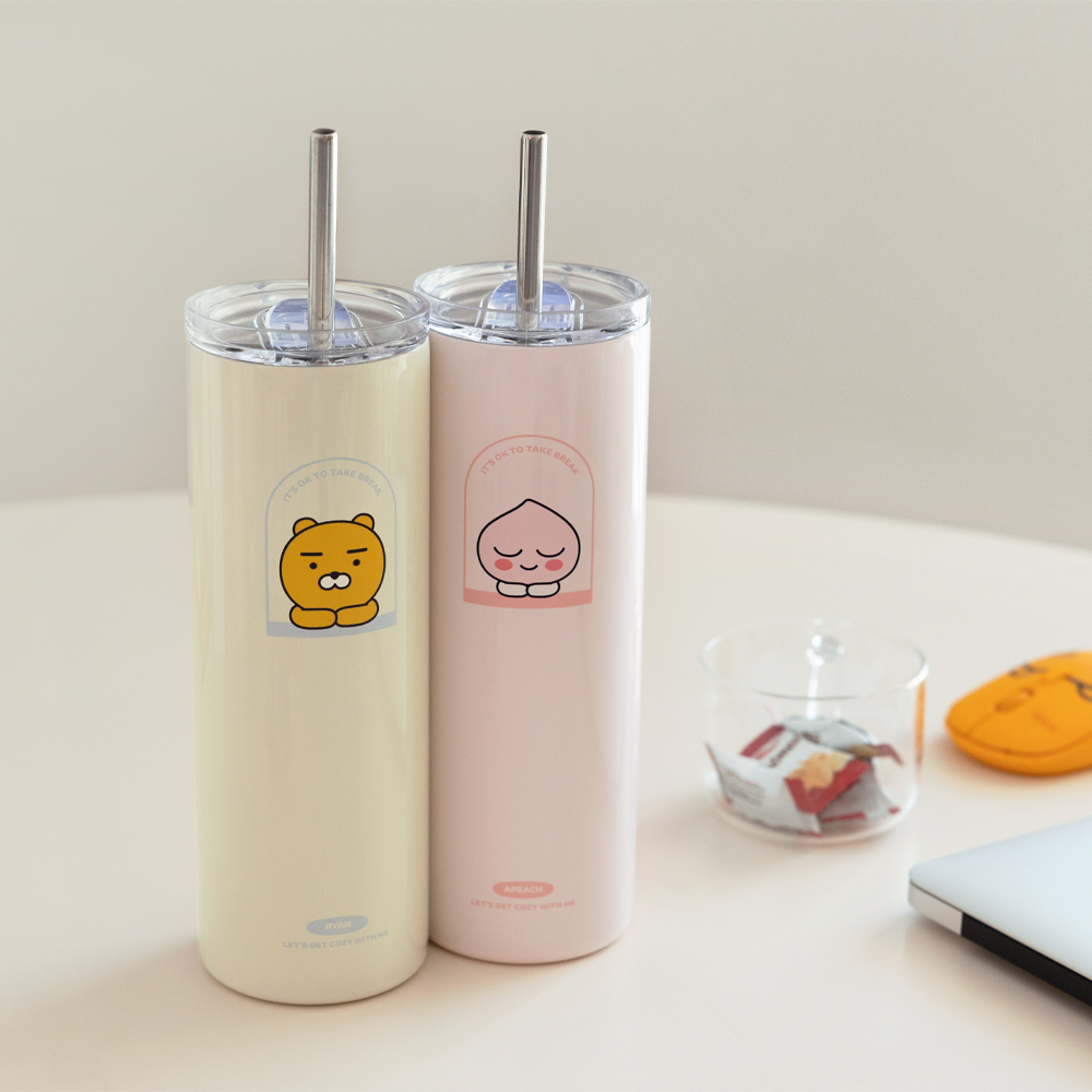 [카카오프렌즈] 슬림 스텐 텀블러 600ml