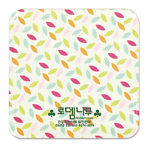 사각멜라민 냄비받침(꽃잎)