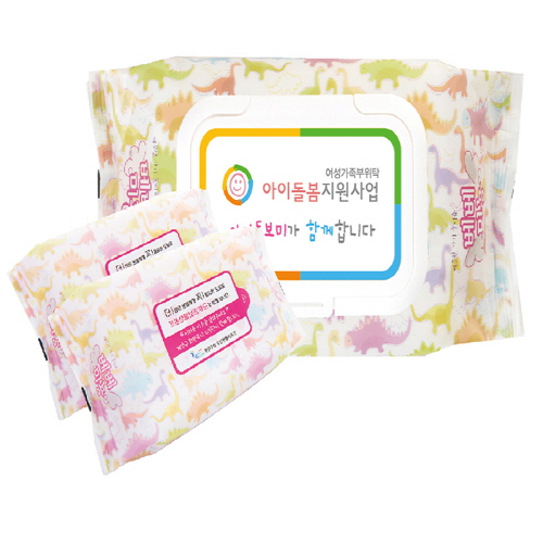 80매 베베미뇽 캡형 물티슈