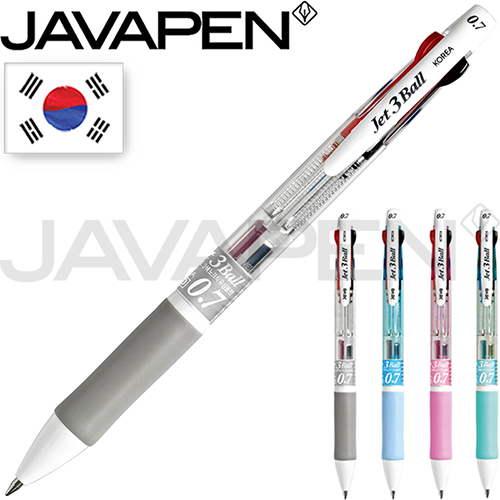 자바 제트3볼 3색펜 0.7mm