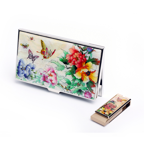 자개 USB 2종세트(나비목단백)-(8G~32G)