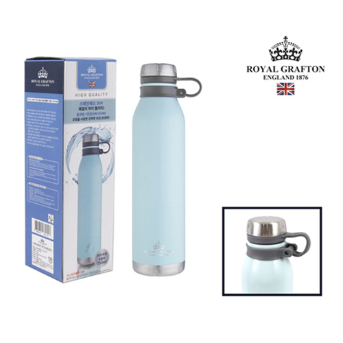 로얄그래프톤 보온보냉 텀블러 750ml 스카이
