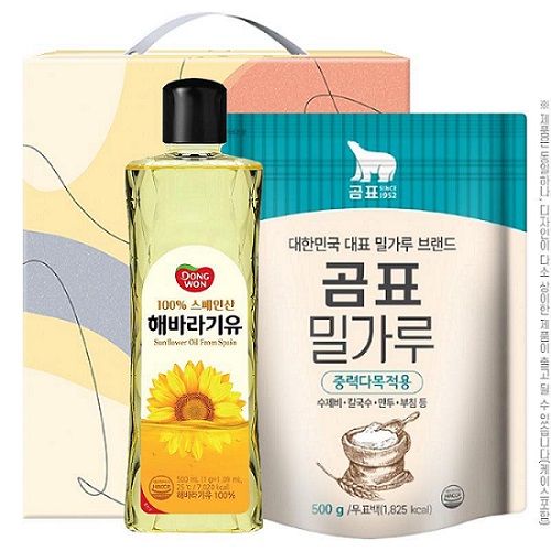 동원 해바라기유 + 곰표밀가루 2종 선물세트