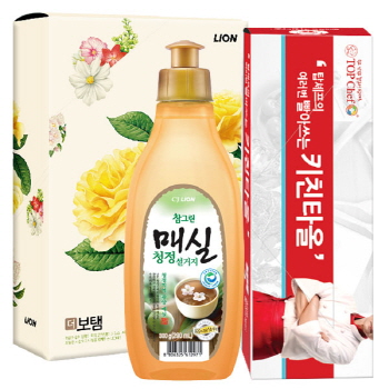 친환경 참그린매실300용기 빨아쓰는키친타올 2종