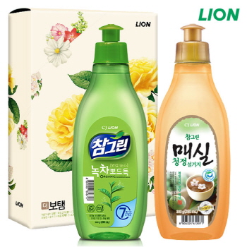 유기농 참그린300용기 매실300용기 2종