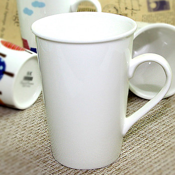 모던롱화이트머그 350ml