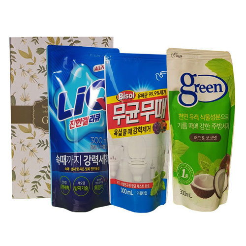 세제3종세트 2호 (리큐,무균무때,그린)