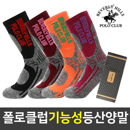 폴로클럽 기능성 장목 등산양말 (여)