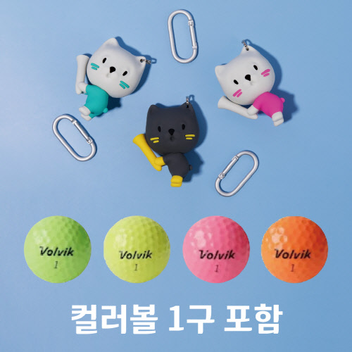 골프냥 골프공 케이스 1구 + 컬러볼 1구