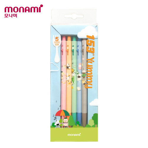 모나미 153 야미 5P 세트 0.5 mm