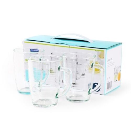 [글라스락] 스트라이프 강화유리머그 350ml 3조/ RM02131-XC